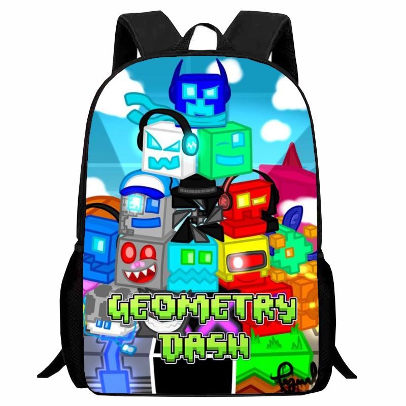 Школьный рюкзак Geometry Dash Рюкзак Geometry Sprint Легкий для 12 класса Мужской и Женский
