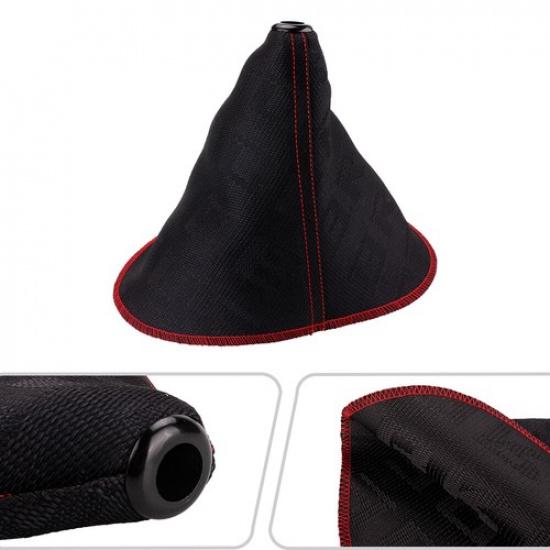 1M JDM Aluminum Car Gear Shift Knob + Bride Hyper Fabric Shift Boot Cover