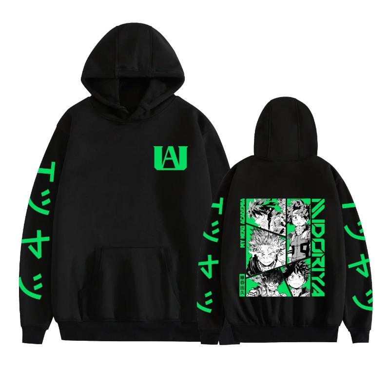 Худи Kaminari Denki Моя Геройская Академия Аниме Осень Зима Одежда Свитшот с рисунком Bakugo Katsuki Унисекс Топы