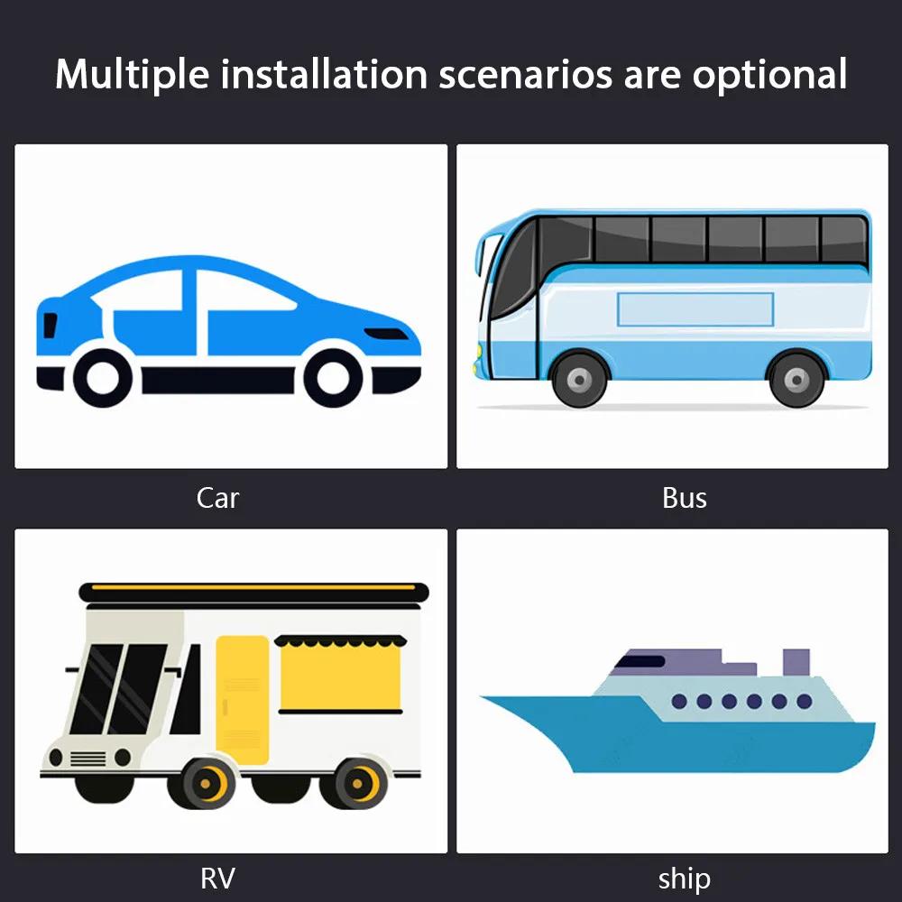 Водонепроницаемое зарядное устройство QC3.0 Type-C PD Dual USB со светодиодным индикатором для приборной панели лодки, автофургона, яхты, транспортного средства