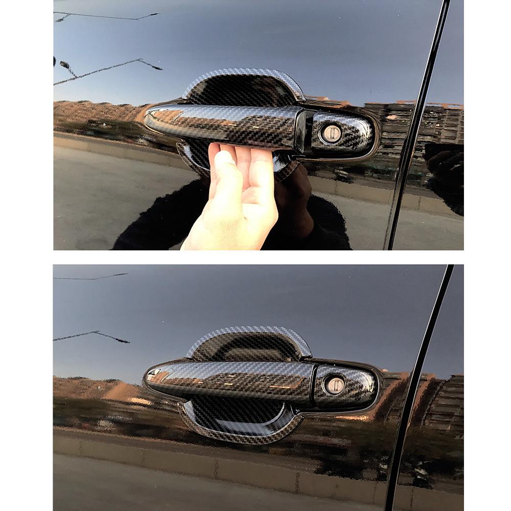 Углеродное волокно с принтом, внешняя дверная ручка автомобиля, дверная чаша, формовочная накладка для Toyota Land Cruiser Prado J120 2002 2005