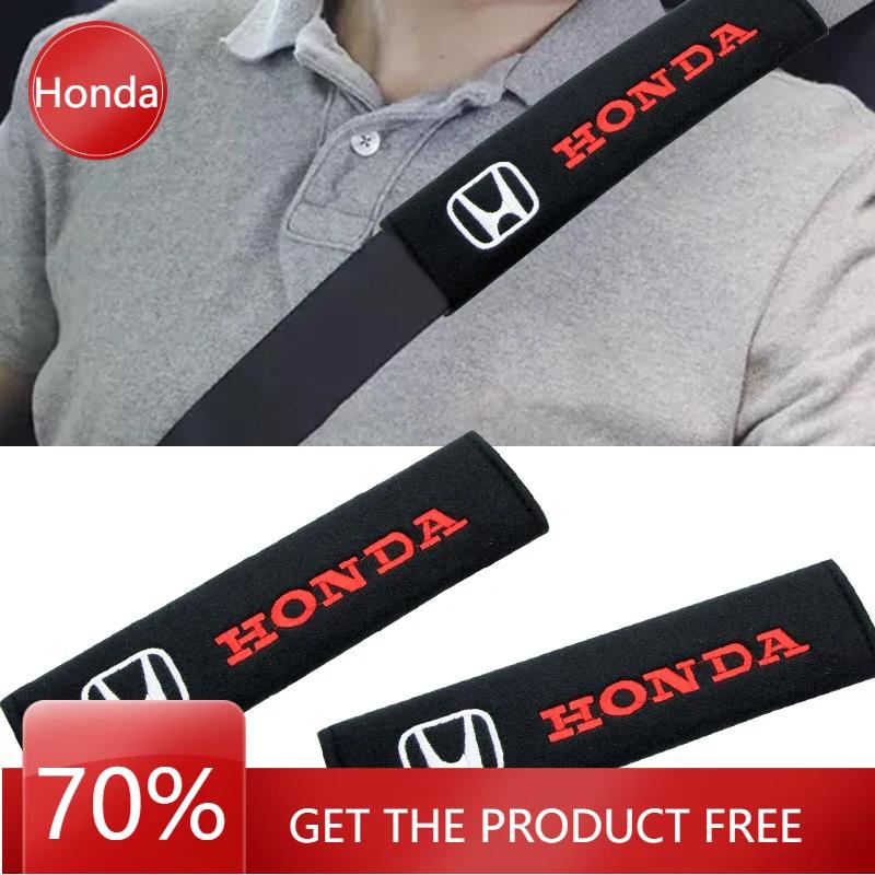 2025 Car New Honda Car Seat Belt Cotton Safety Belt Shoulder Protector Cover Car Accessories For Honda Civci CRV Accord Mugen F