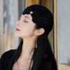 Hollow Knit Skullies Caps Handmade Beanies Cap Casual Crochet Flower Hat  Ladies