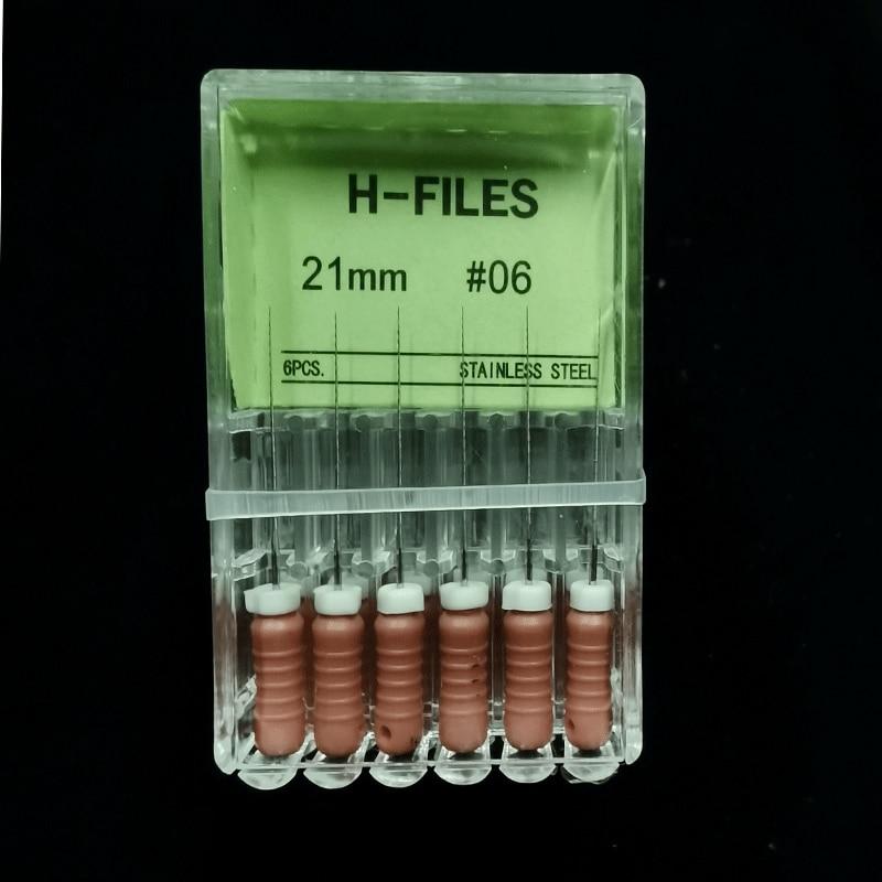 5 коробок стоматологических инструментов, эндодонтические инструменты для корневых каналов, H-файл, 21 мм, K, 21 мм, эндодонтические инструменты из нержавеющей стали, стоматологическая стоматология, одонтология