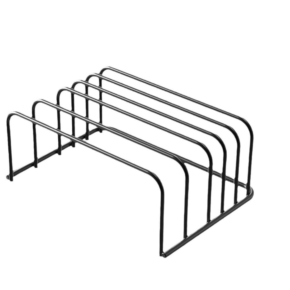 Bolded Chopping Board Organizer Iron Art Dish Holder Cutting Board Storage Shelf Pot Lid Rack Tray