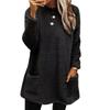 Women's Fashion Casual Fall Winter Solid Color Print Long Sleeve O-Neck Sweaters