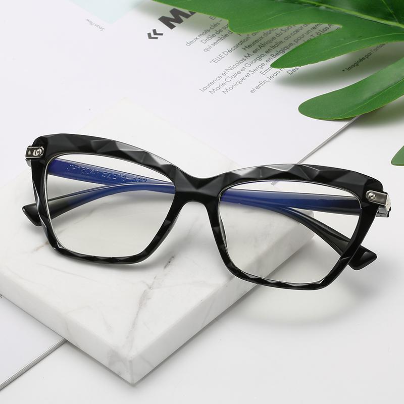 2PCS Anti Blue Light Glasses Exquisite Cat Eye Eyewear Women Men High Quality Eyeglas Blue Light Blocking Man Lady Eyeglasses