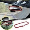 For Dodge Charger 15-23 Red Carbon Inner Rear View Mirror Trim Ring Accessories