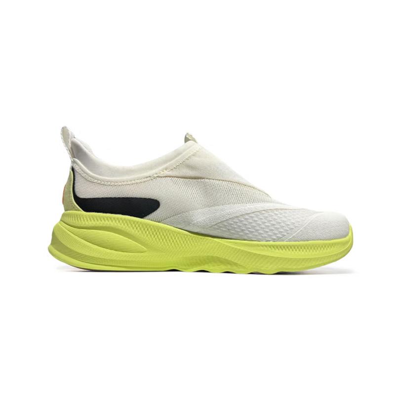 Li Ning SOFT GO 2 Амортизация Скользкая Устойчивость к истиранию Дышащие Низкие Повседневная Обувь Мужская Белый Зеленый AGLV005-65