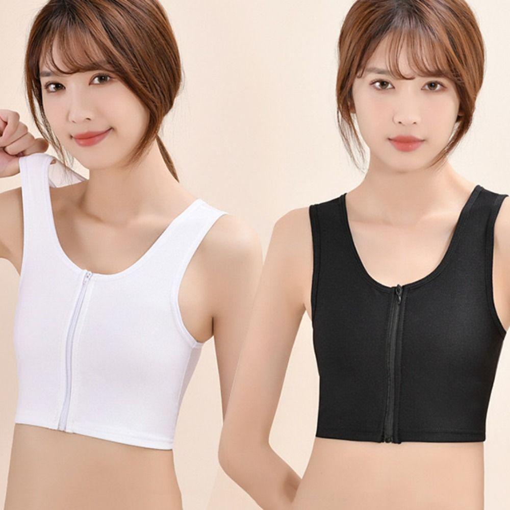 Slim Fit Seamless Shapewear Mesh Thin Underwear for Women Simple Chest Wraps Binding Seaside