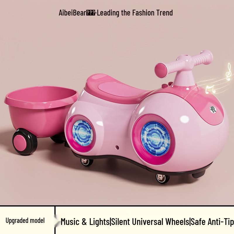 Одобренные знаменитостями детские ходунки и беговел: Бесшумная, противоударная машина-твист для детей в возрасте 1-3 лет