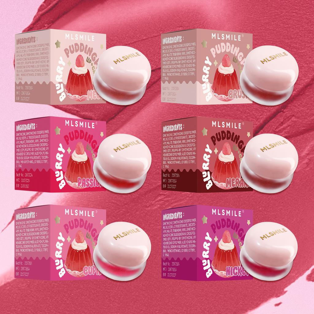 Jelly Lip Clay Blush Cream Matte Velvet Lip Glaze Lips & Cheeks Multi-use Lipstick Long Lasting Easy Color Blush Balm