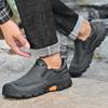 Man Footwear Leisure Outdoor Walking Shoes New Antiskid Travel Trainers Genuine Leather Mens Slip On Shoes