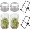Здоровый Органический Широкогорлый Проращиватель из Нержавеющей Стали Банки Мейсона Крышка для Проращивания Набор для Проращивания