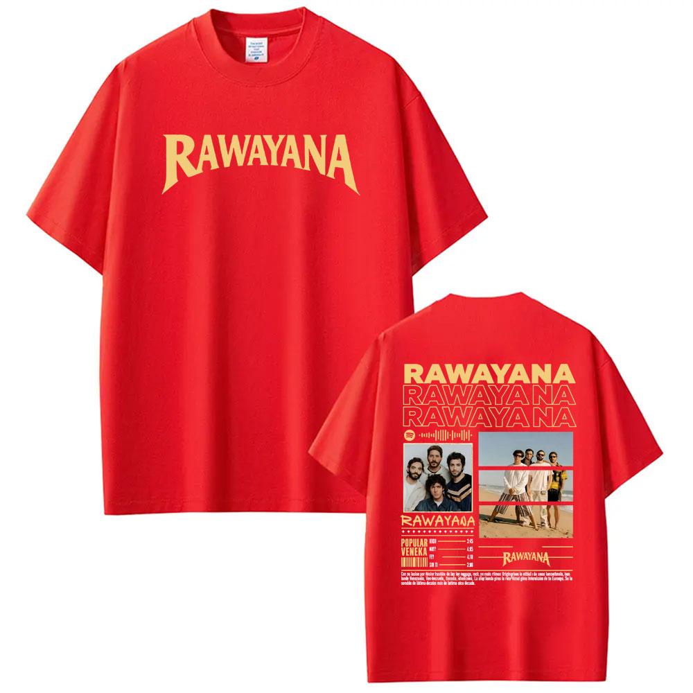 Band Rawayana Quin Trae Las Cornetas Graphic Tshirt Unisex Women Retro Hip Hop T Shirts Casual Summer Crewneck Cotton Tee Shirt