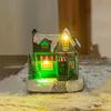 Illuminated Christmas Village with LED Lights, Table Centerpiece, Scene House, for Home,