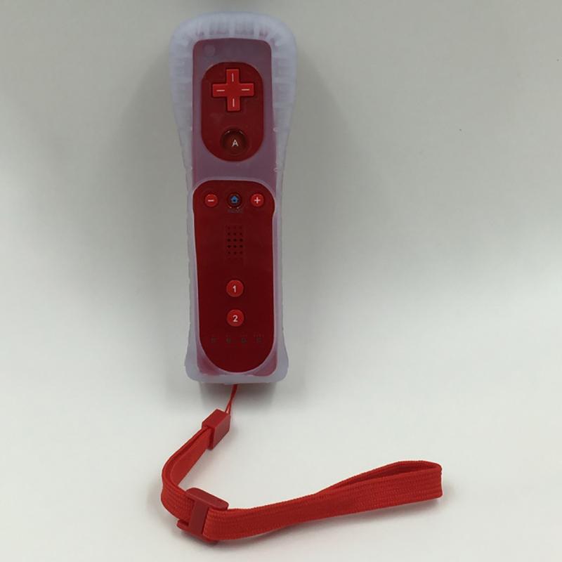Для Wii/Wii U джойстик 2 в 1 беспроводной пульт дистанционного управления геймпад контроллер набор дополнительный Motion Plus с силиконовым чехлом видеоигра