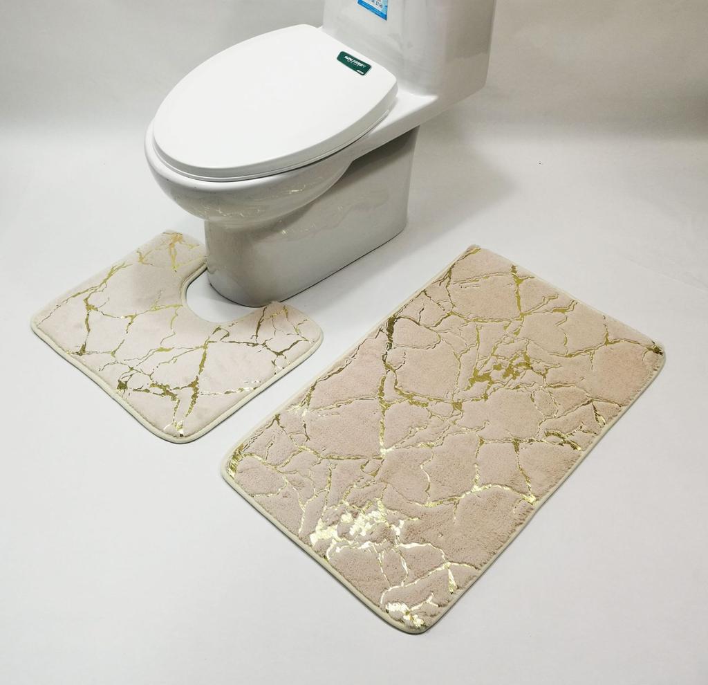 10 цветов, нескользящий, 3 шт./компл., коврик для унитаза, быстросохнущий полиэстер, мрамор, крышка для унитаза, коврик для ванной комнаты