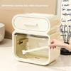 Bathroom Square Tissue Box  Wall-Mounted Toilet Tissue Holder Storage Organizer Double Layer Storage Rack Toilet Roll Holder