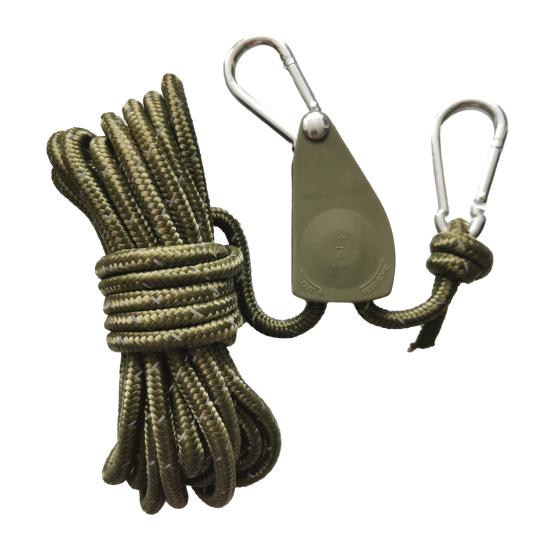 2,5 м 1/4-дюймовая ветровая веревка с зажимом-вешалкой, регулируемый шкив, сверхмощный уличный туризм, рыбалка, кемпинг, палатка, навес, шнур, привязной ремень