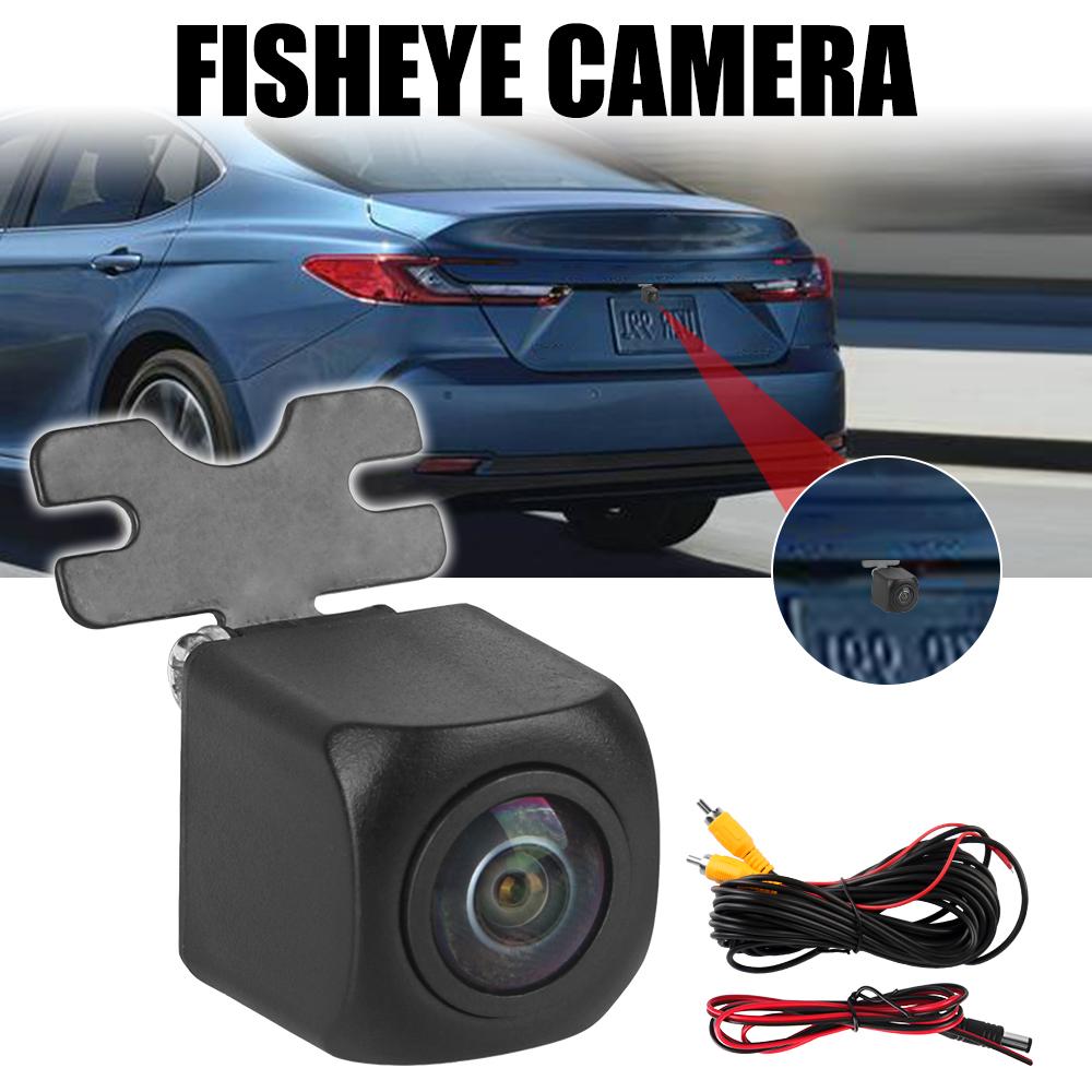 Автомобильная камера заднего вида 170° «рыбий глаз», широкоугольная резервная камера, мониторинг парковки, водонепроницаемая, AHD/CVBS, универсальная автомобильная камера ночного видения 720P Mini