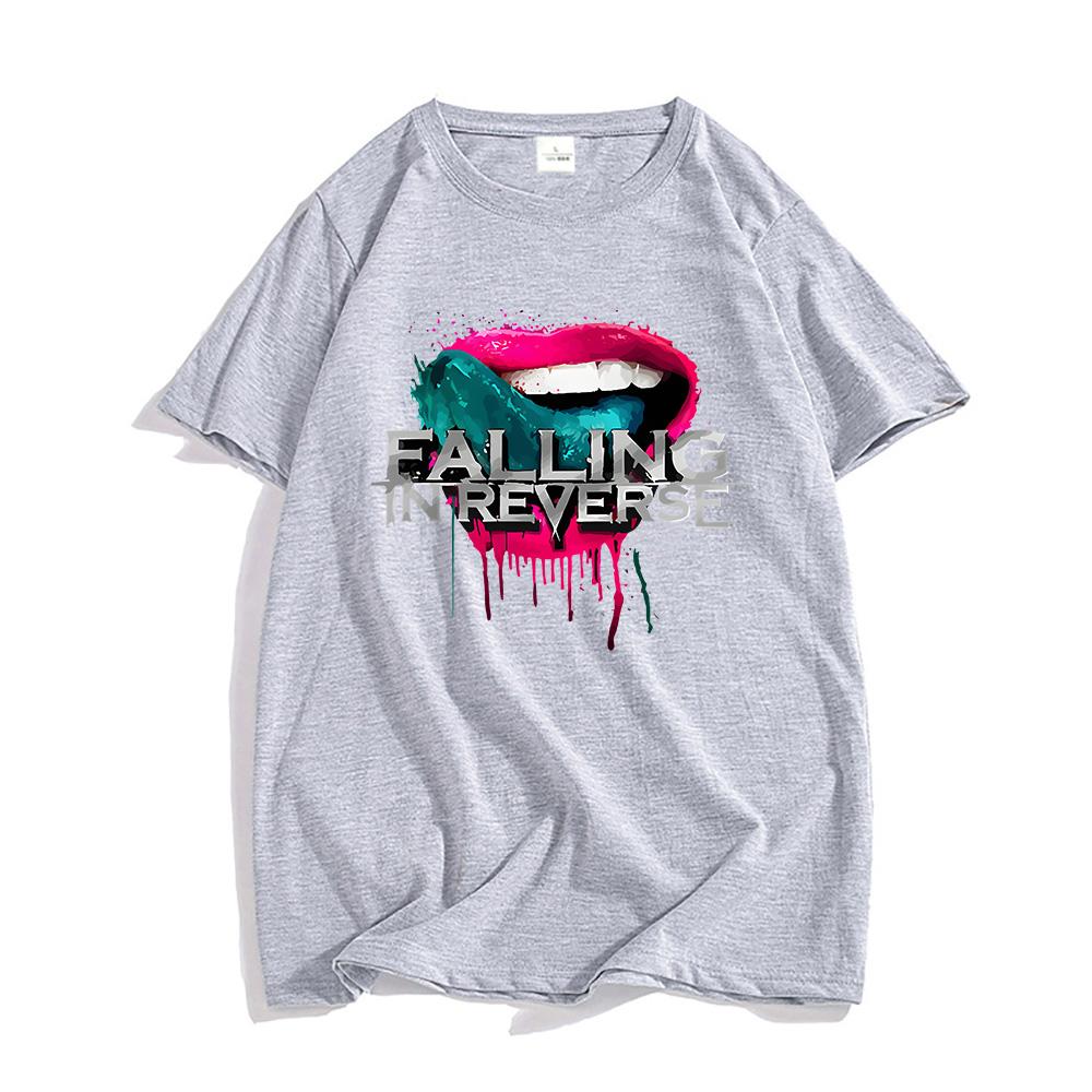 Футболки с надписью «Falling In Reverse» летние хлопковые высококачественные футболки в стиле хип-хоп, уличная одежда, мягкие повседневные футболки Ropa Hombre