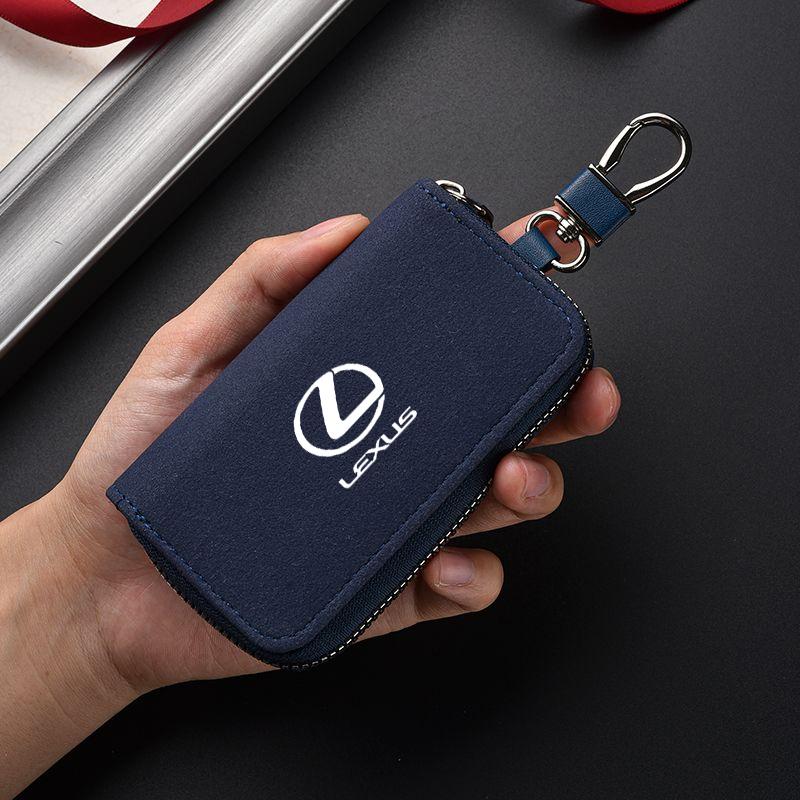 Leather Car Key Bag Cover Case Coin Wallet for Lexus RX330 IS250 Ct200h ES300h RX350 IS300h NX300h GS300 ES350 Auto Accessories