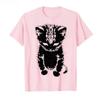 Poor Little Cat Funny Emoji Print Tshirt Poor Little Cat Laughing To Tears Cartoon Pattern Unisexs and Womens Trendy Tshirt