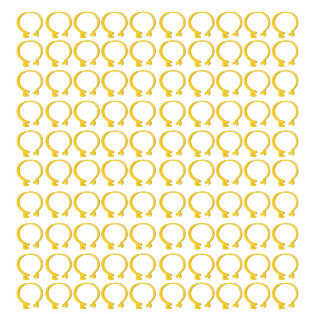 100PCS Chicken Ankle Rings Reusable Plastic Duck Leg Bands Clips For Breeding Chickens Ducks Geese