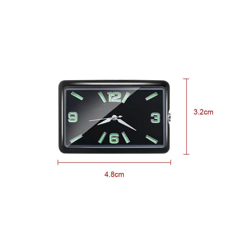 Минималистичные часы на приборной панели с зеленым дисплеем, тонкие часы для салона автомобиля, современный цифровой дисплей времени для автомобиля