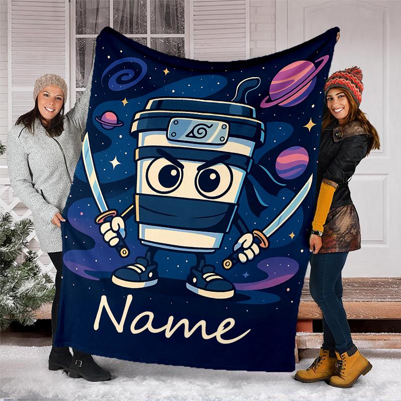 Personalized Custom Name Blanket - Italian Brainrot animal Print Design,Blanket for Sofa,Bed,Travel,Camping - Soft and Warm, Great Gift