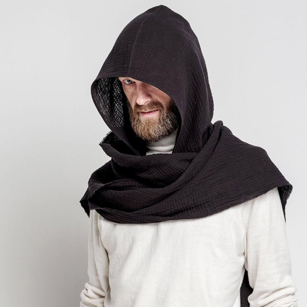 Набор шарф-капюшон 2 в 1 для женщин и подростков, зимняя хлопковая шапка-пуловер, осенний теплый шарф для взрослых, подарок для девушки