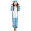 Children's Fashion Colour-Blocked Fleece-Lined Thickened -Eared Fleece Romper