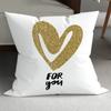 Romantic Couple Wedding Decorative Sofa Pillows: Minimalist Double-Sided Printed Square Pillow Covers (Includes Pillow Insert)