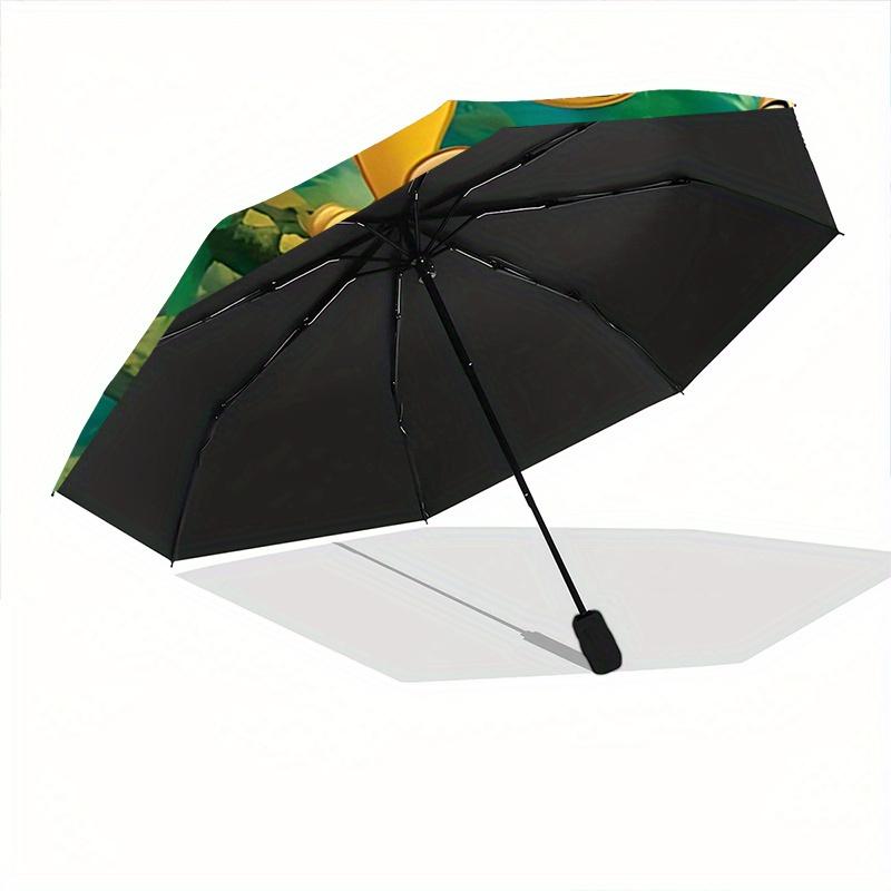1pc The Lion King Simba and Friends Cartoon Umbrella, Portable 3-Fold Compact Umbrella, Suitable for Camping, Hiking and Travel, Ideal Easte