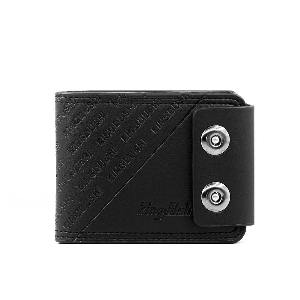 Новый мужской рельефный кошелек-бифолд с магнитной застежкой, большой вместимости и с множеством отделений для карт