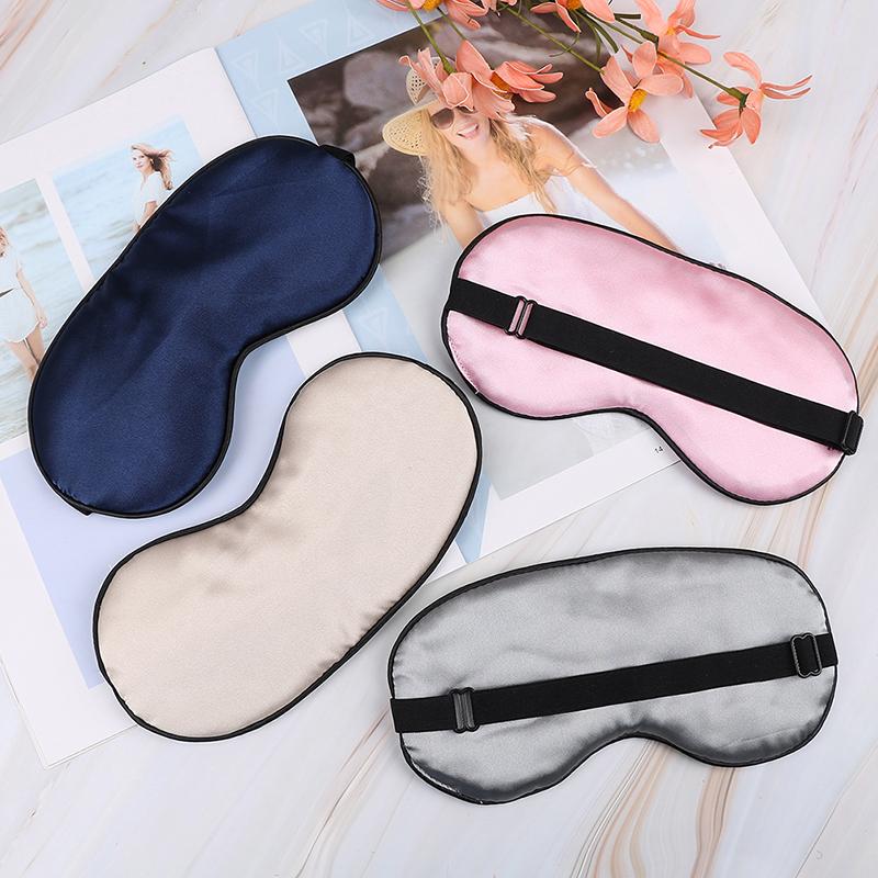 1 Pcs Eye Mask Soft Padded Travel Night Sleeping Blindfold Sleep Aid Shade Cover