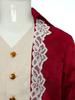 Boys Medieval Renaissance Victorian Jacket Turn Down Collar Long Sleeves Fake Two in One Lace Embroidery Tailcoat