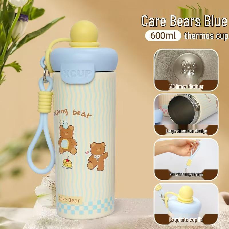 Премиальная изолированная кружка-стакан из нержавеющей стали 316 с ручкой - Большой объем для женщин