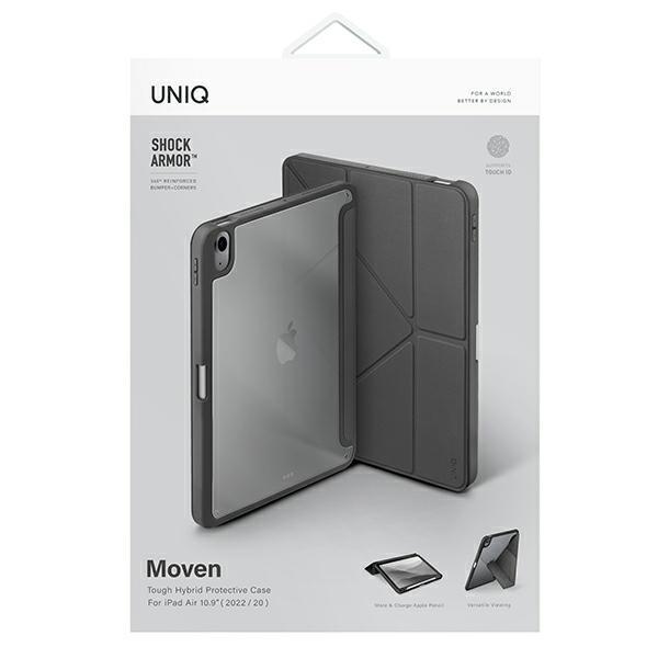 Etui do iPad Air 10.9 UNIQ Antimicrobial - pokrowiec, ochronny, case, szary