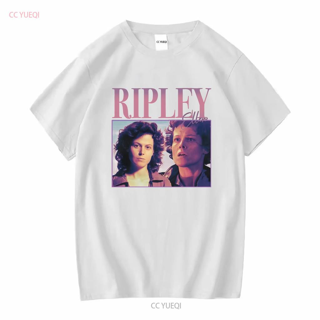 90s Retro style T shirt Ellen Ripley long or short sleeves vintage Washed Breathable Slightly streetwear Versatile fashion