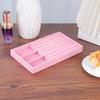 1PC, Flocking Jewelry Box Jewelry Tray, Color: Pink