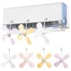3Pcs Wall Mounted Air Conditioning Ventilator Anti Direct Blowing Air Conditioner Vent Fan  For Home