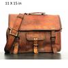 Кожаная сумка для мужчин New Goat Vintage Styel Brown Messenger Портфель для ноутбука через плечо