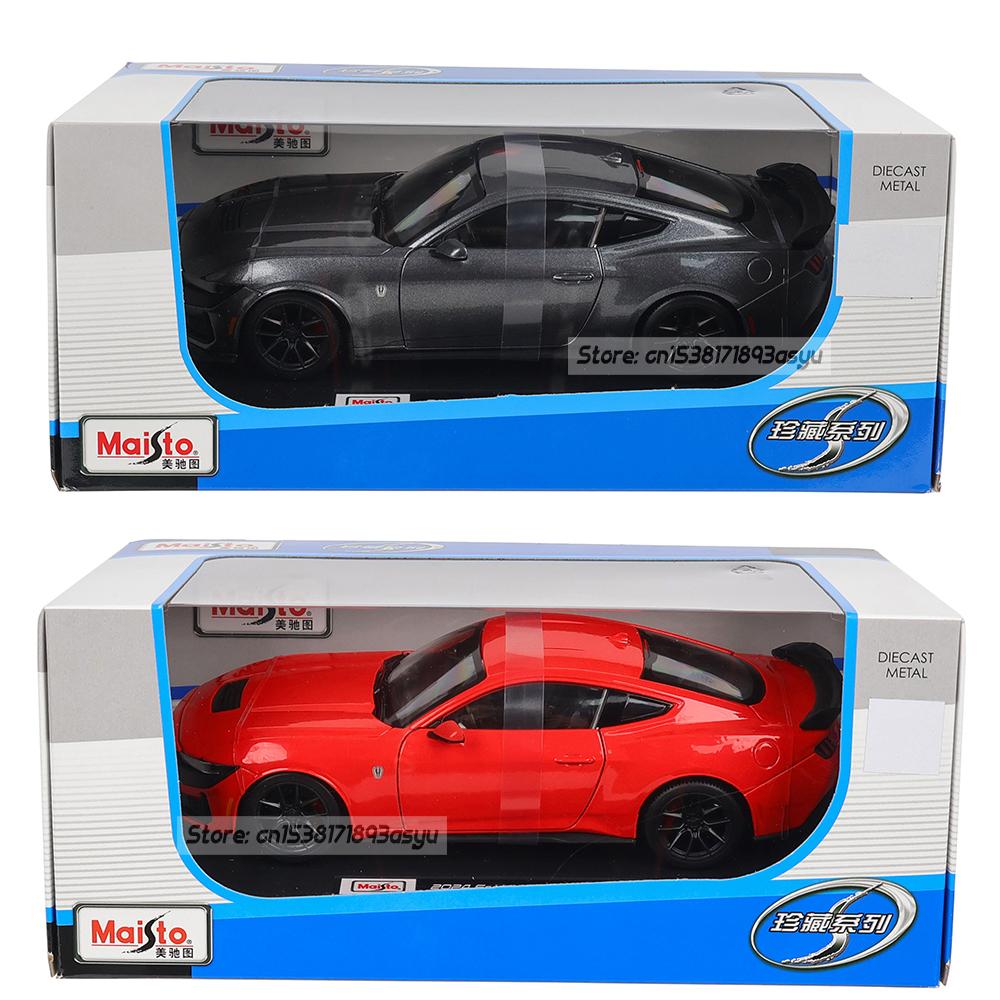 Майсто 1:24 2024 Ford Mustang Dark Horse литой автомобильный модельный ремесленный декор коллекция игрушечные инструменты подарочные модели