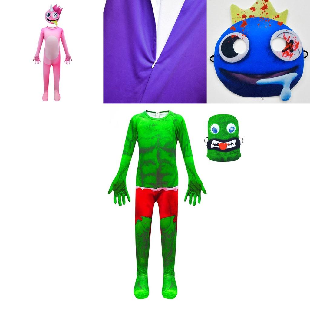 Костюм-комбинезон Roblox Rainbow Friends для детей, идеально подходящий для косплея и Хэллоуин-вечеринок