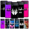 Чехол для телефона Rapper JuL для Samsung Galaxy Z Flip3 Flip4 Flip5 PC Бампер Оболочка для Z Flip 3 4 5 Черный Жесткий Складной Задний Чехол