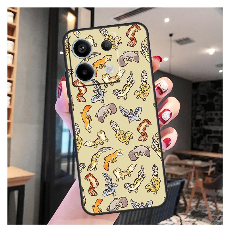 Lizards Geckos Case For Xiaomi Redmi Note 11 9 10 12 13 Pro Plus 12S 11S 10S 9S Redmi 12 10C 12C 13C Cover