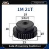 Module 1 21T Spur Gear 45# Carbon Steel Bore 6mm 8mm 10mm Low Speed Metal Drive Gear For Motors