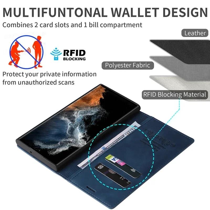 Кожаный чехол-книжка с магнитной застежкой для Samsung Galaxy A02s A03 A04s A10 A11 A12 A20 A21s A22 A23 A31 A32 A33 5G A50s A51 A52 A71